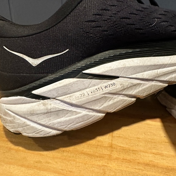 Black and White Mens Hoka Sneakers - Picture 5 of 8